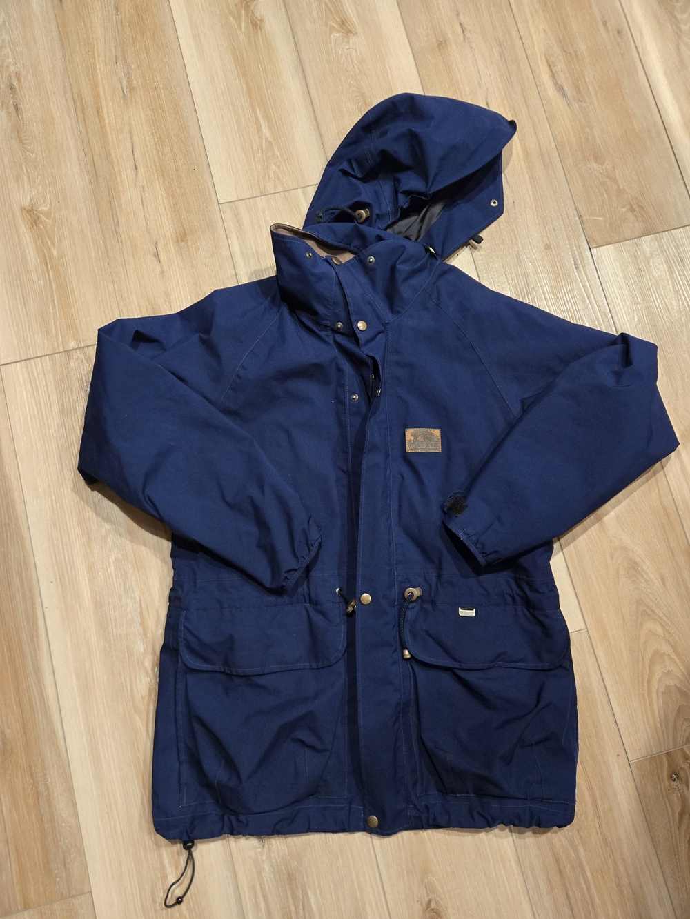 Vintage Macpac Navy Hooded Utility Jacket - Perfect Condition - Small